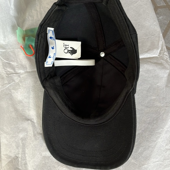 OFF WHITE WHITE ARROW COTTON BASEBALL CAP..ONE SIZE - Picture 5 of 6